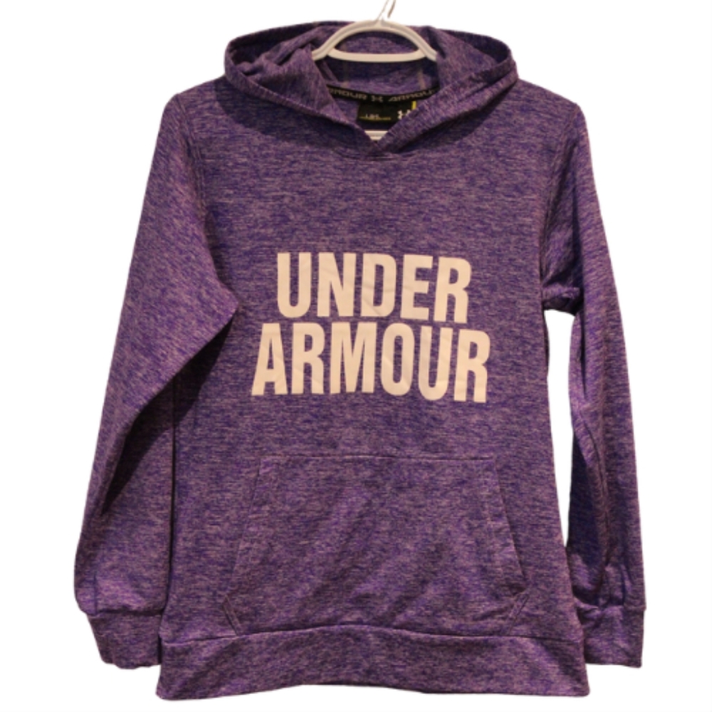 2/$30 🏷 Under Armour Heathered Purple Hoodie Size Small